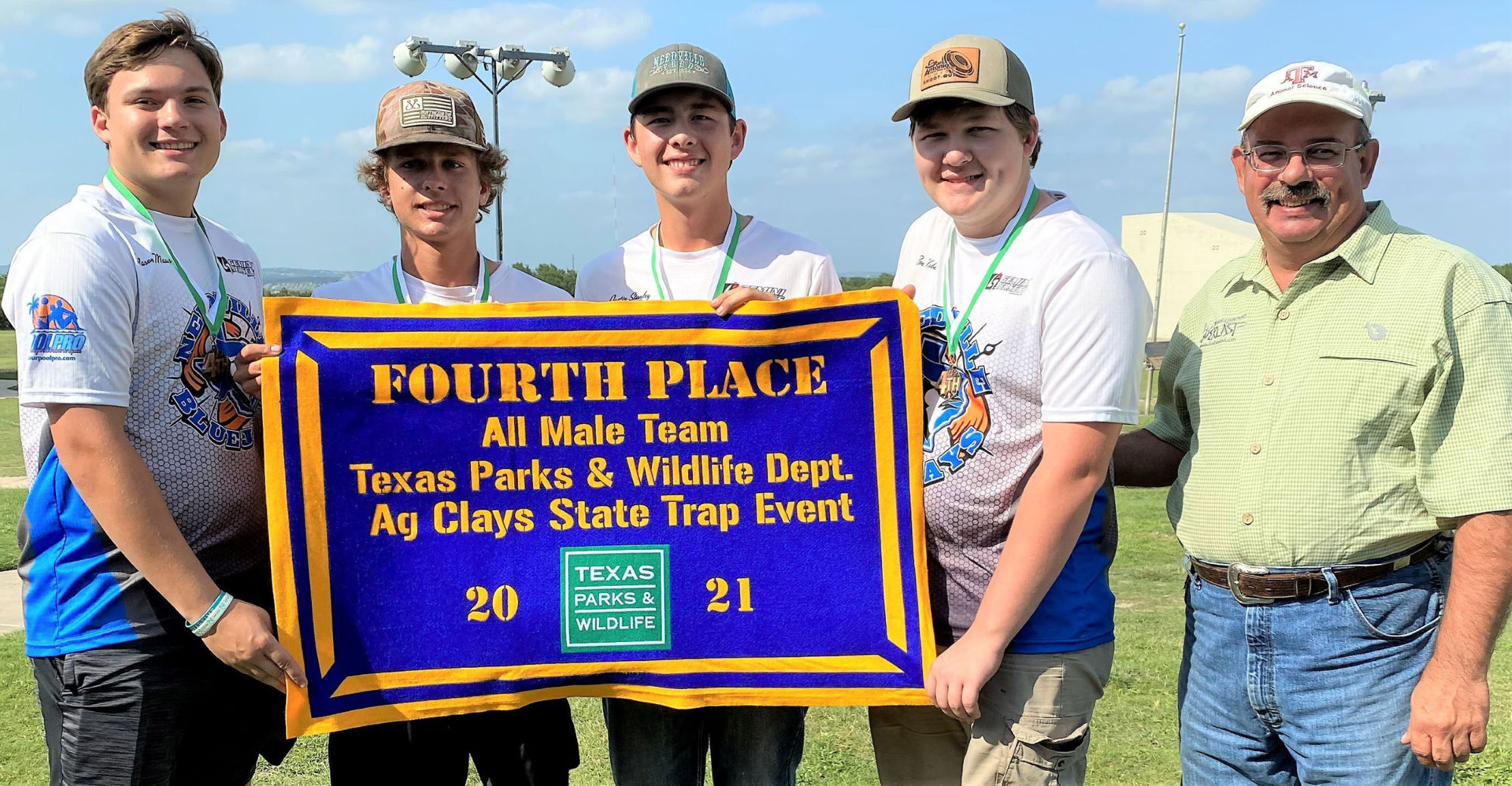 Trap shooting fourth place all-male